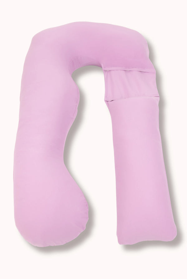 MamaToBe® Katoenen zwangerschapskussen 3-in-1 met voedingsfunctie - zacht lila