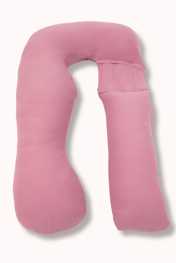MamaToBe® Katoenen zwangerschapskussen 3-in-1 met voedingsfunctie - poederroze