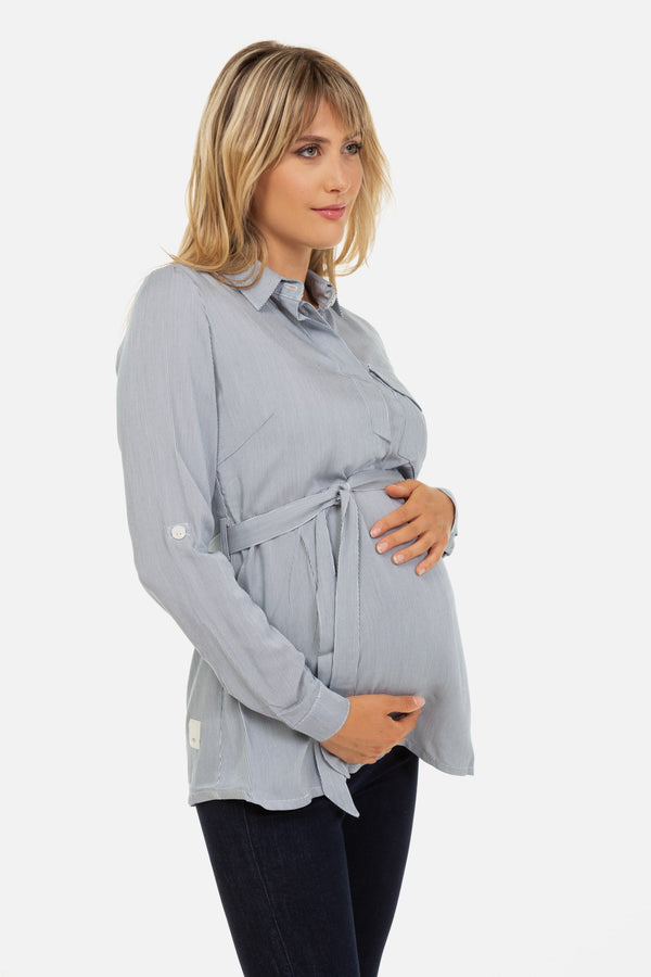 Zwangerschaps- en voedingsblouse met patroon