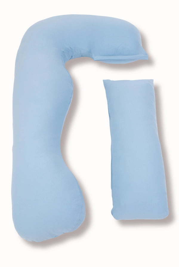 MamaToBe® Katoenen zwangerschapskussen 3-in-1 met voedingsfunctie - lichtblauw
