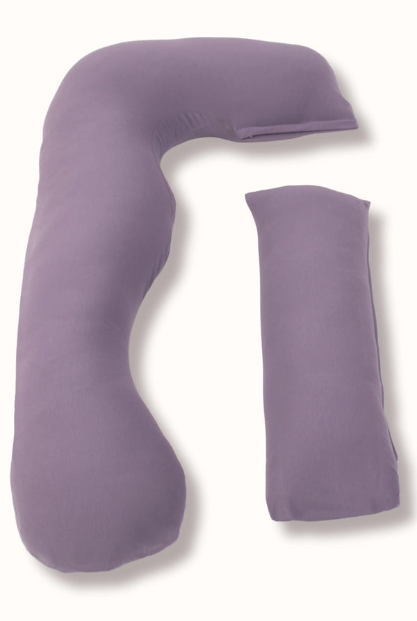 MamaToBe® Zwangerschapskussen 3-in-1 met voedingsfunctie - biologisch katoen - lila
