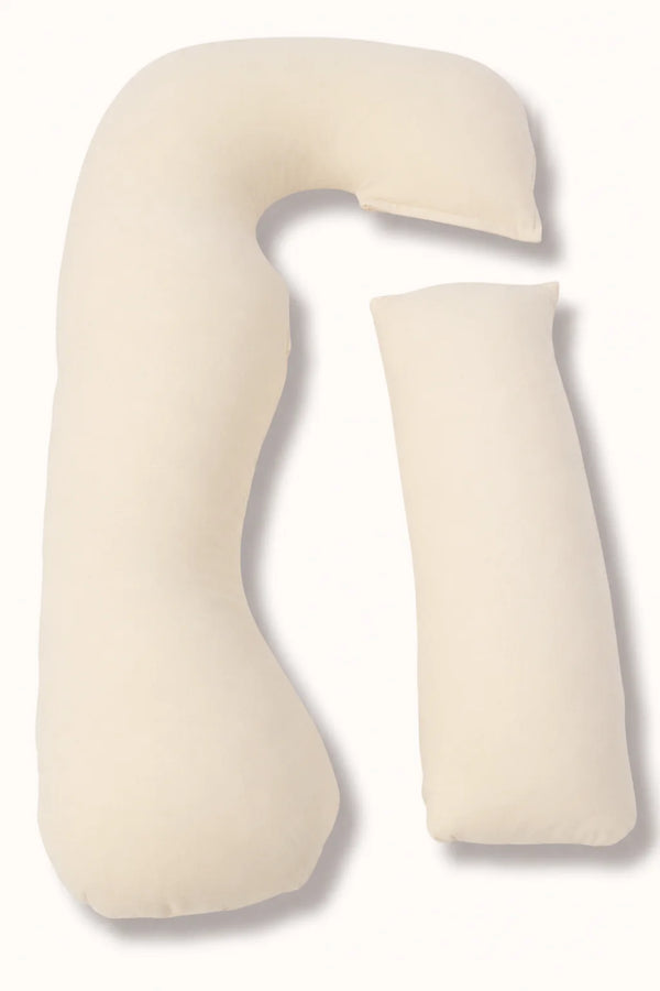 MamaToBe® Katoenen zwangerschapskussen 3-in-1 met voedingsfunctie - ecru