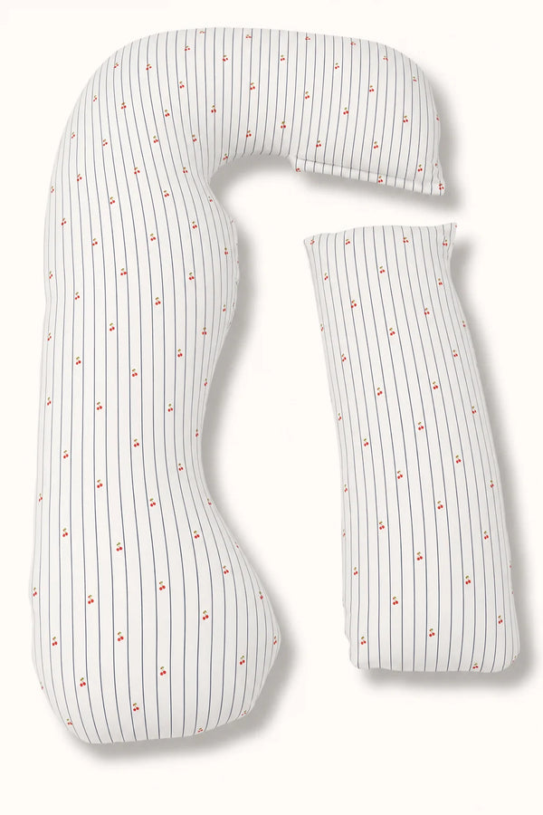 MamaToBe® Katoenen zwangerschapskussen 3-in-1 met voedingsfunctie - Cherries