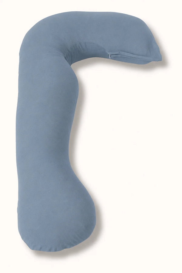 MamaToBe® Zwangerschapskussen 3-in-1 met voedingsfunctie - biologisch katoen - blauw