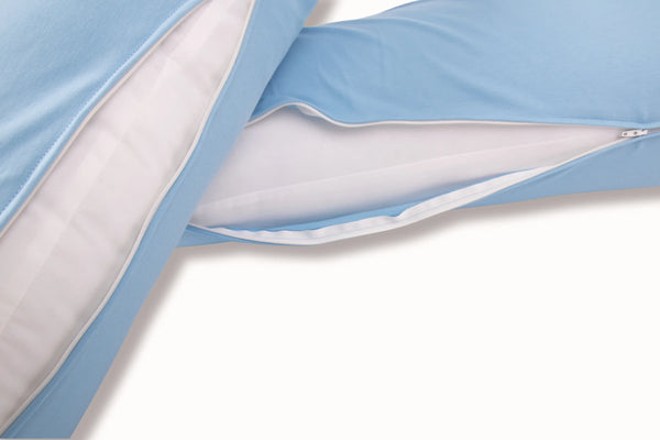 MamaToBe® Katoenen zwangerschapskussen 3-in-1 met voedingsfunctie - lichtblauw