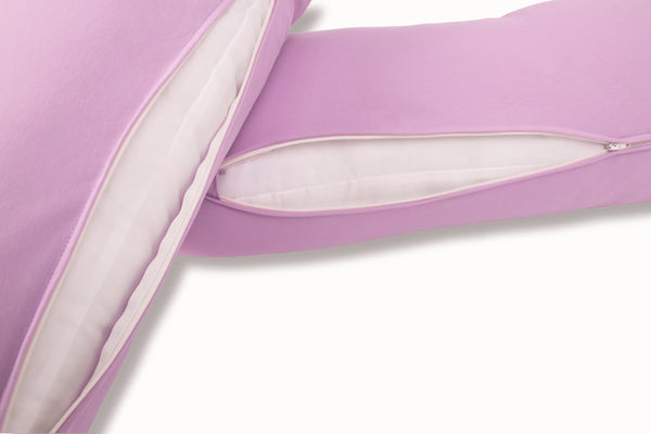 MamaToBe® Katoenen zwangerschapskussen 3-in-1 met voedingsfunctie - zacht lila