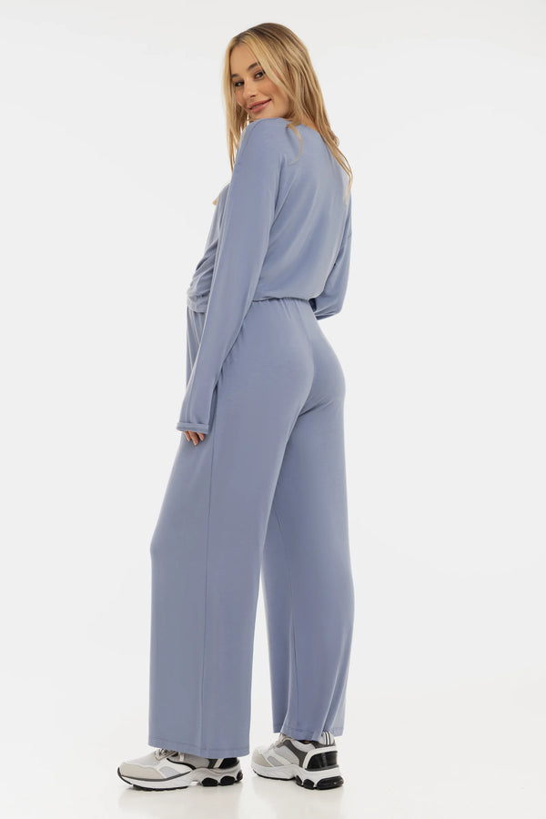 Cropped zwangerschapstop van zachte Tencel™ modal – lavendel