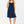 Elegante zwangerschapsjurk met smalle bandjes - blauw