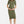 Katoenen ribtricot zwangerschaps- en voedingsjurk - khaki
