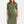 Katoenen ribtricot zwangerschaps- en voedingsjurk - khaki