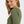 Katoenen ribtricot zwangerschaps- en voedingsjurk - khaki