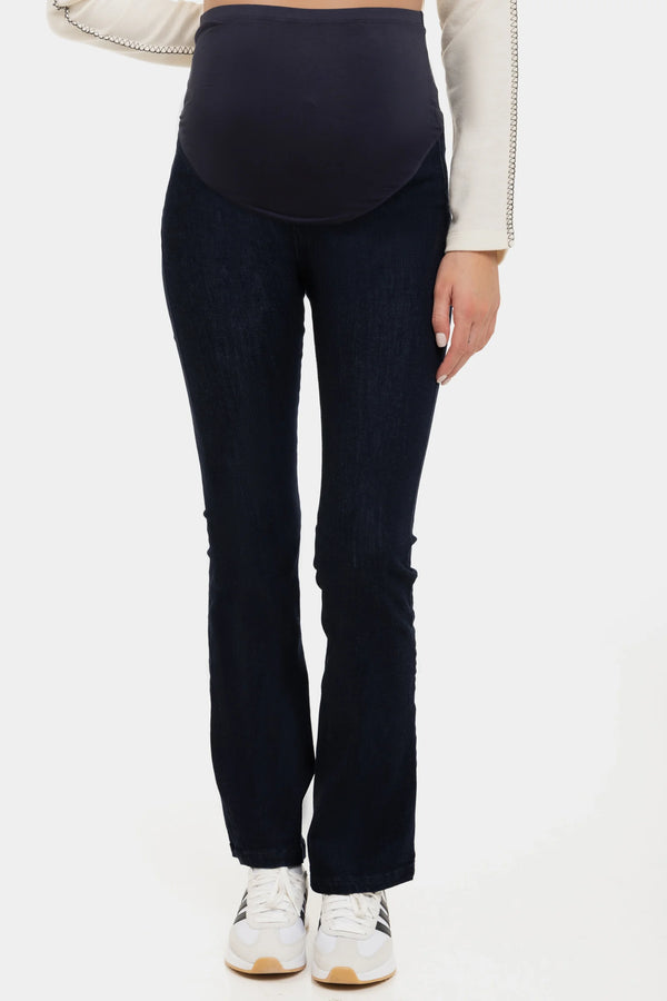 Flared zwangerschapsjeans - navy