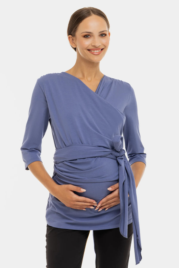 Blouse voor huid-op-huidcontact - poederblauw