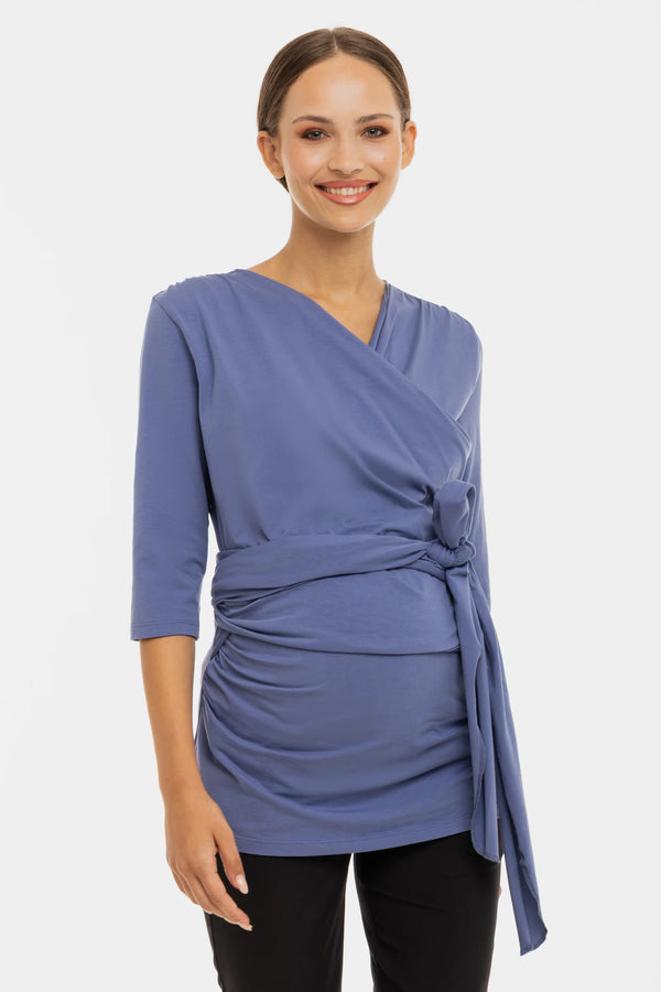 Blouse voor huid-op-huidcontact - poederblauw