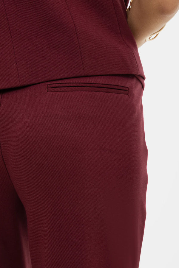 Signature Getailleerde Zwangerschapspantalon - bordeauxrood