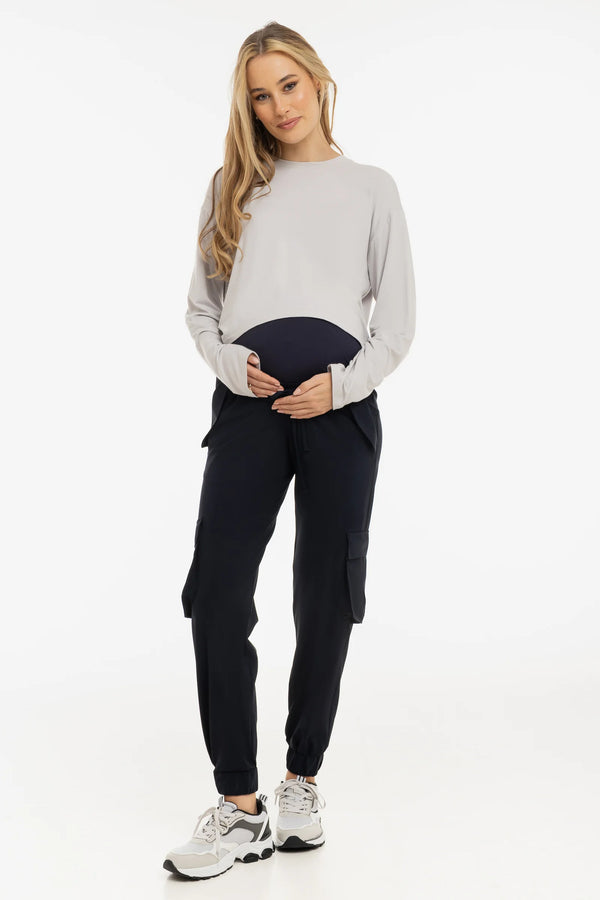 Travel cargo zwangerschapsbroek - navy