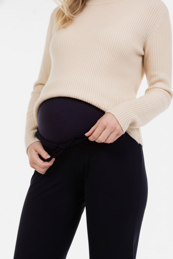 Travel zwangerschapsbroek - navy-detail