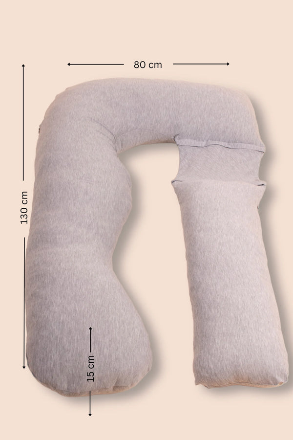 MamaToBe® Zwangerschapskussen 3-in-1 met voedingsfunctie - grijs