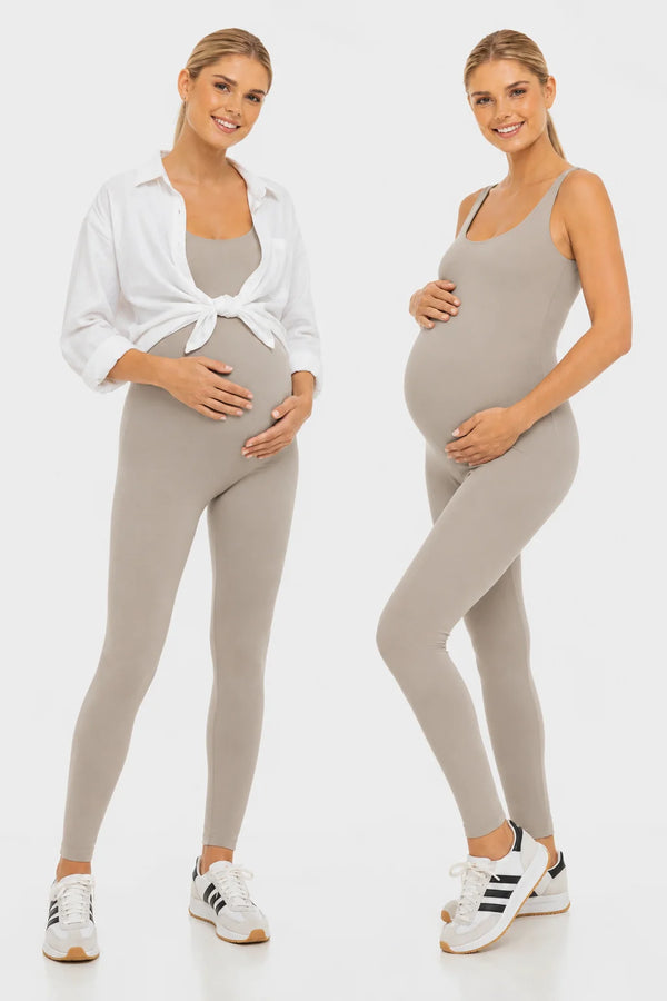 Shaping zwangerschapsbodysuit - licht taupe - squatproof
