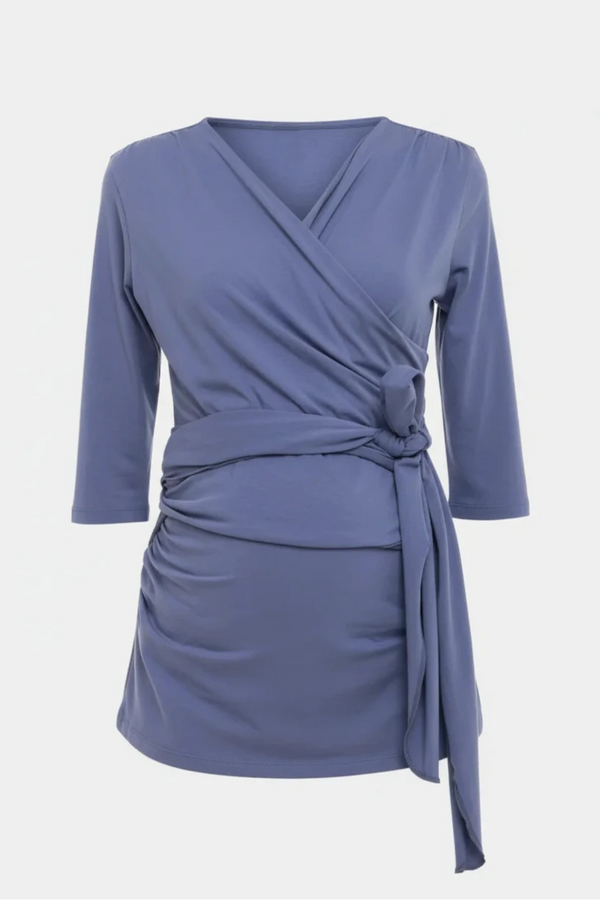 Blouse voor huid-op-huidcontact - poederblauw