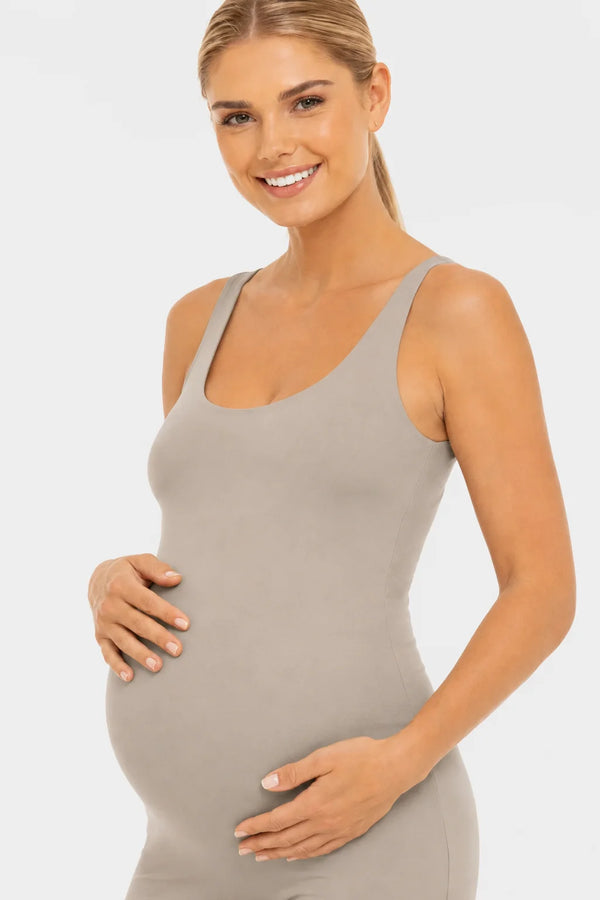 Shaping zwangerschapsbodysuit - licht taupe - squatproof