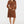 Elegante zwangerschapsjurk met geplooide details - caramel