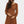 Elegante zwangerschapsjurk met geplooide details - caramel
