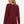 Bordeaux cropped zwangerschaps- en voedingstop met lange mouwen