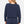 Donkerblauwe cropped zwangerschaps- en voedingstop met lange mouwen