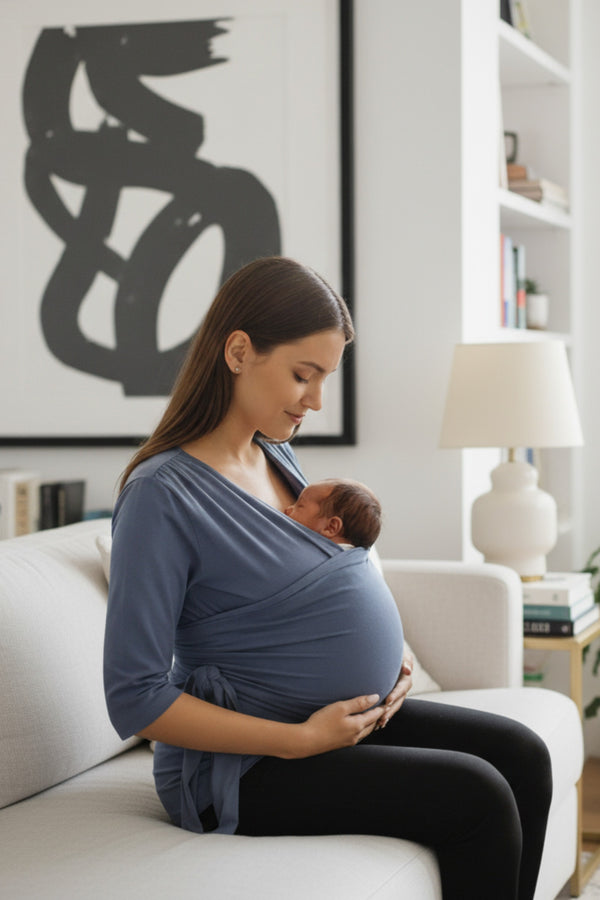 Blouse voor huid-op-huidcontact - poederblauw
