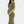 Katoenen ribtricot zwangerschaps- en voedingsjurk - khaki