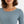 Katoenen ribtricot zwangerschaps- en voedingsjurk - blauw
