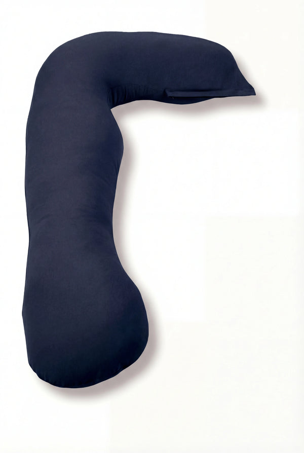 MamaToBe® Zwangerschapskussen 3-in-1 met voedingsfunctie - biologisch katoen - navy