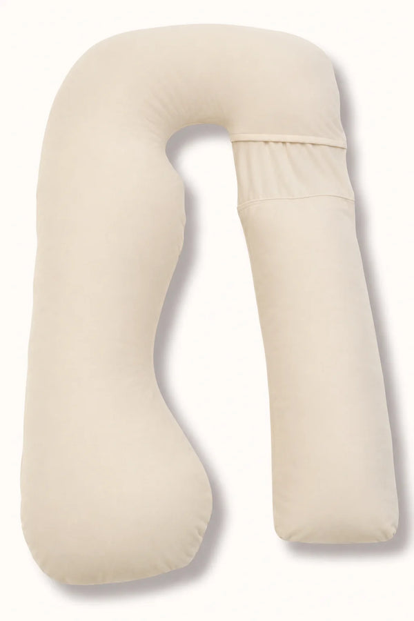MamaToBe® Katoenen zwangerschapskussen 3-in-1 met voedingsfunctie - ecru