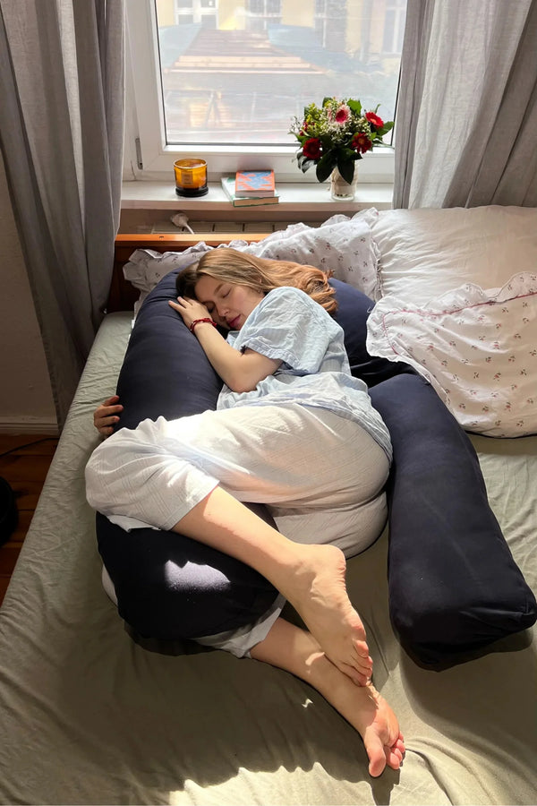 MamaToBe® Zwangerschapskussen 3-in-1 met voedingsfunctie – navy