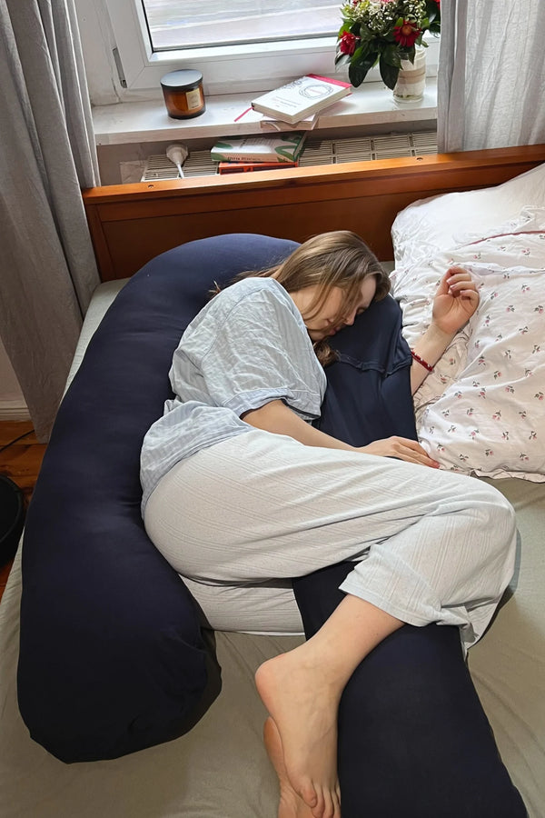 MamaToBe® Zwangerschapskussen 3-in-1 met voedingsfunctie – navy