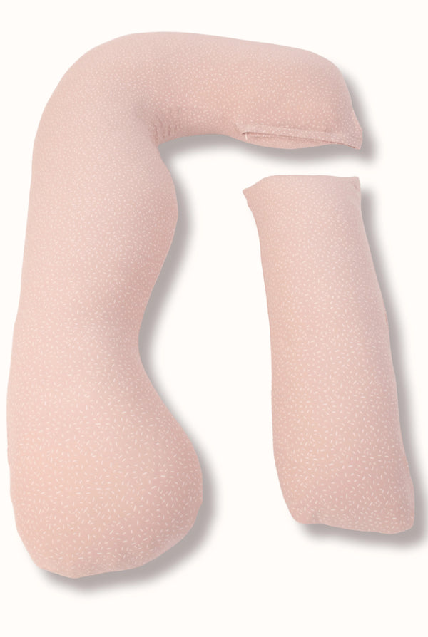 MamaToBe® Katoenen zwangerschapskussen 3-in-1 met voedingsfunctie - Confetti Sand