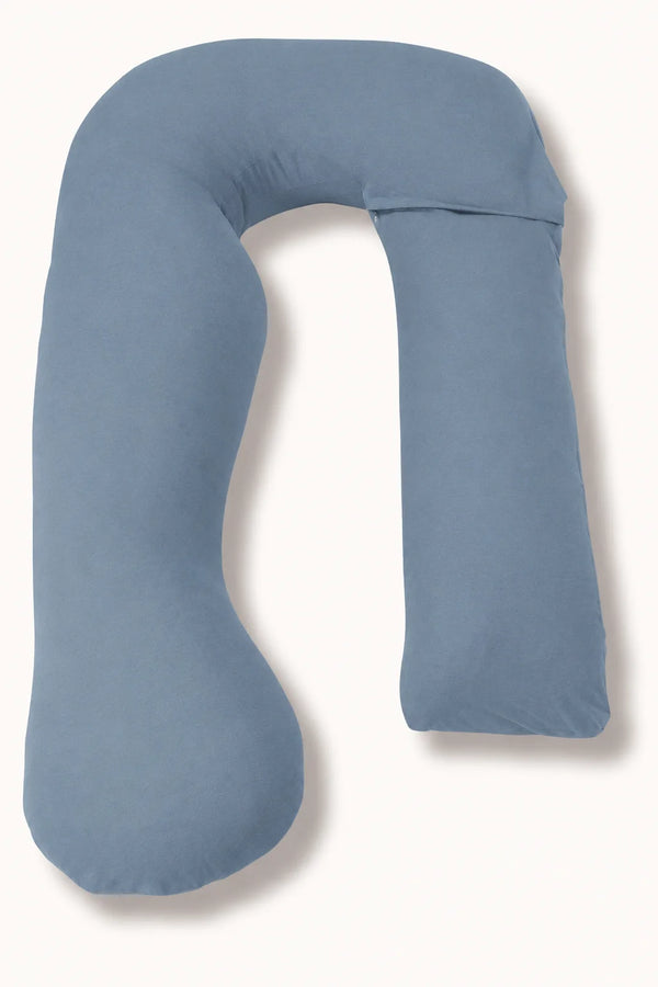 MamaToBe® Zwangerschapskussen 3-in-1 met voedingsfunctie - biologisch katoen - blauw