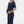 Katoenen ribtricot zwangerschaps- en voedingsjurk - navy