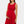 Elegante zwangerschapsjurk met geplooide band - rood