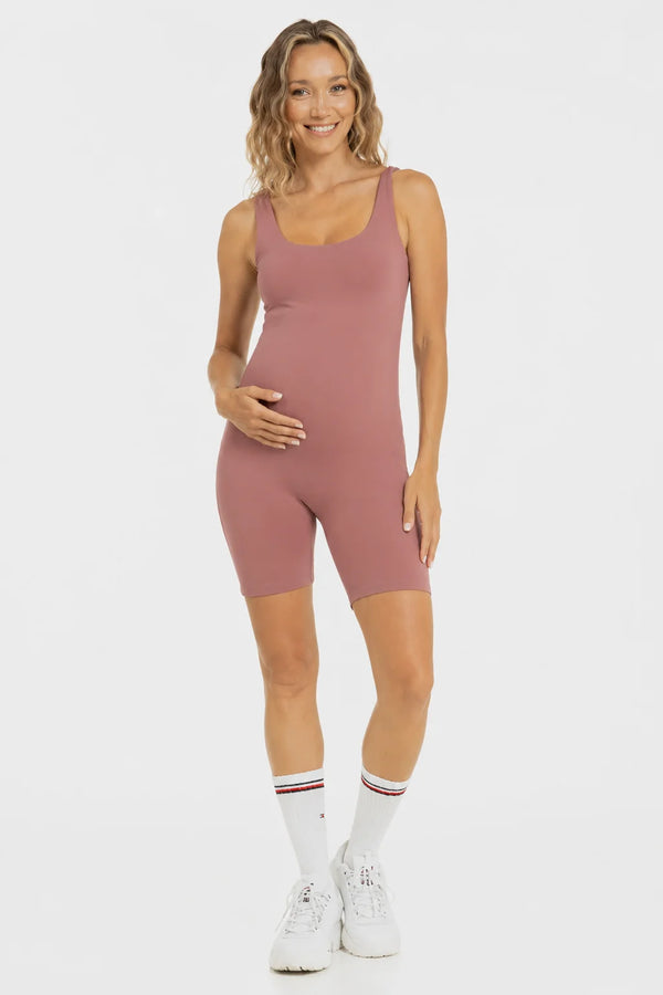 Kort shaping zwangerschapsbodysuit - oudroze | 100% squatproof