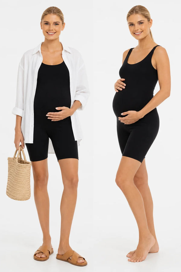 Kort shaping zwangerschapsbodysuit | 100% squat-proof