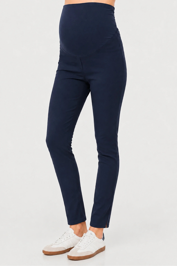 Elastische zwangerschapsbroek - navy