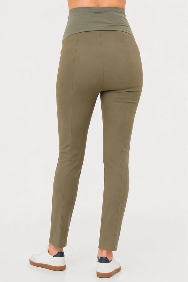 Elastische zwangerschapsbroek - khaki