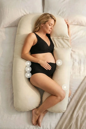 u_shaped_ecru_maternity_pillow-pregnant-woman